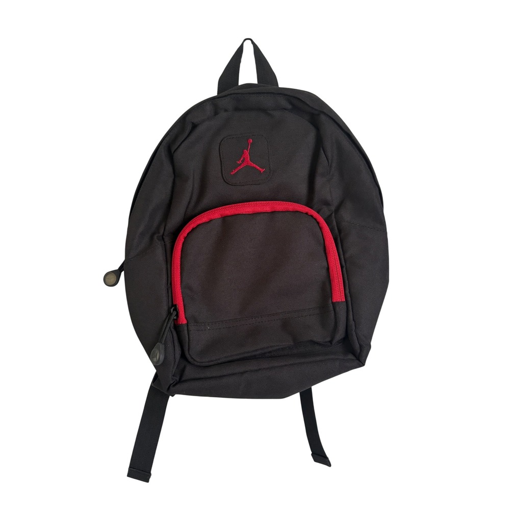 Jordan Kids Mini Backpack Black Red Jumpman Logo 1347-391-313